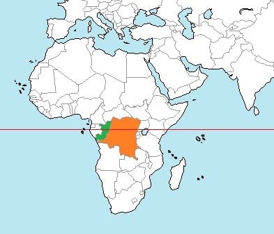 コンゴの地図