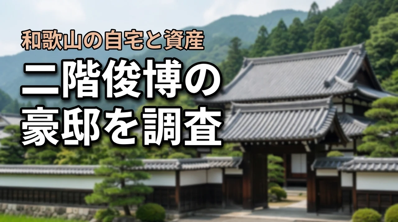 二階俊博の豪邸はどこ？和歌山の自宅や資産・家の価格を調査