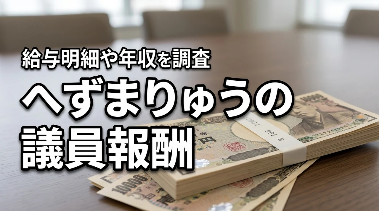 へずまりゅうの議員報酬はいくら？給料・年収・手取りや給与明細を調査