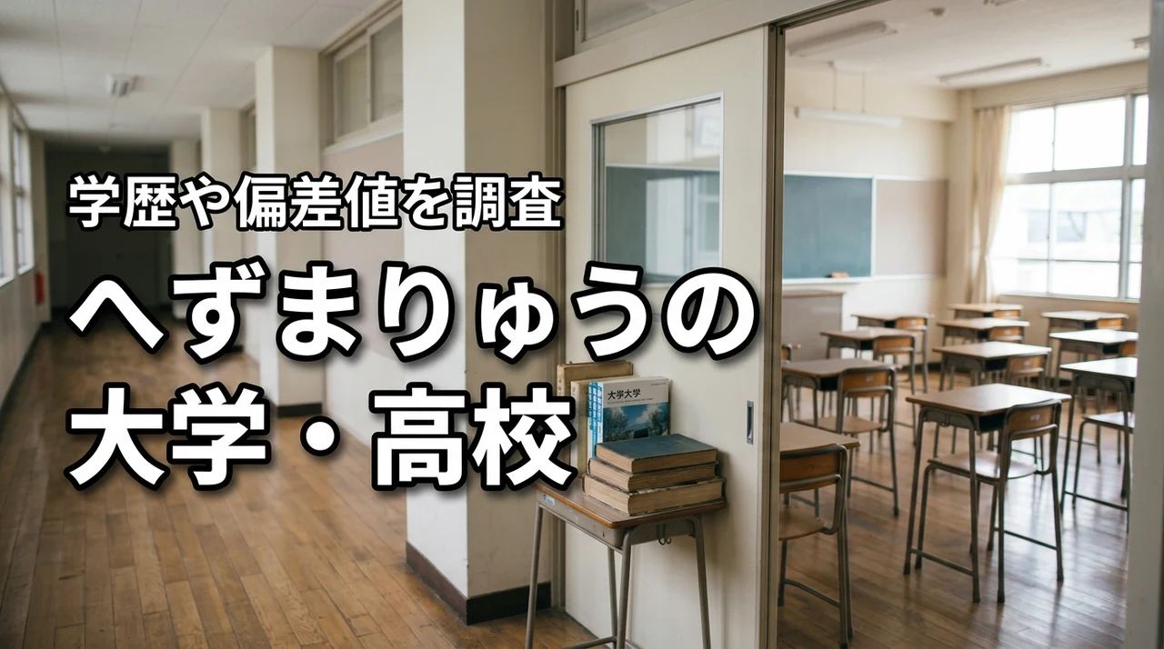 へずまりゅうの大学・高校はどこ？学歴や偏差値・学生時代を調査