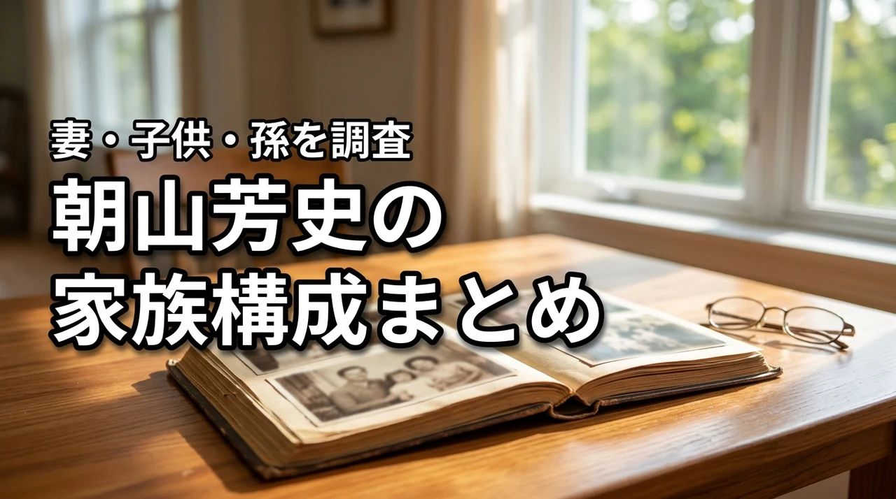 朝山芳史の家族は？妻や子供・孫について公表情報を調査