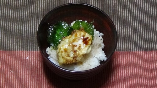 鶏卵の天丼（完成）